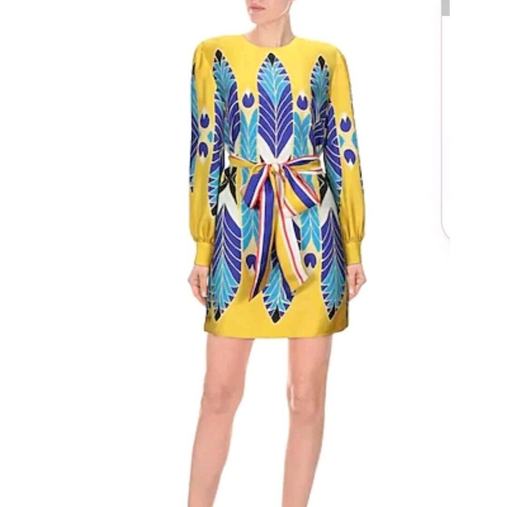 Valentino Print silk Mini Dress size 6 us or Small